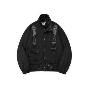 Heritage nylon work jacket / Black