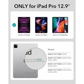 ESR iPad Pro 12.9 iPad Pro 12.9 일본어 매직 키보드 키보드 케이스 인치(제6543세대) 대응 풀