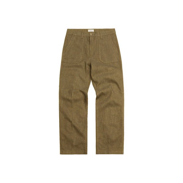 Utility Linen Fatigue Pants (Beige)