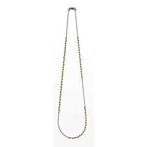 페르테 루마카 옐로블랙 네크리스, Lumaca Yellow & Black Necklace, 14k yellow gold, black gold