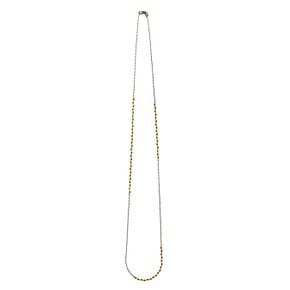 루마카 옐로블랙 네크리스, Lumaca Yellow & Black Necklace, 14k yellow gold, black gold