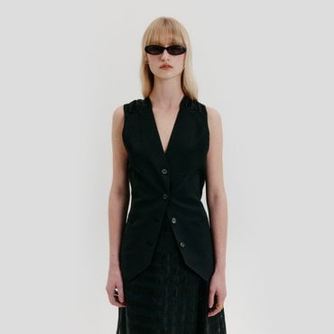 EENK Back Knotted Vest - Black