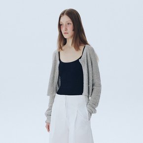 Boucle Cardigan_LIGHT GREY