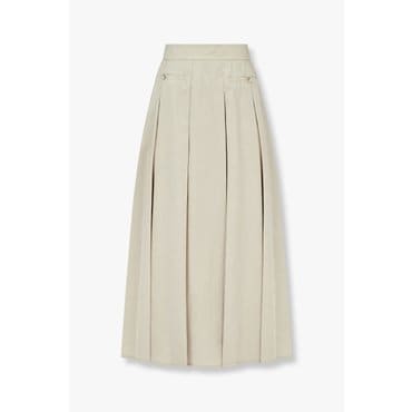 GCUT [25S/S] 백 밴딩 플리츠 나일론 스커트(7255135301)