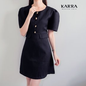 KARRA 골드스톤버튼라운드원피스_KB3SOP104A