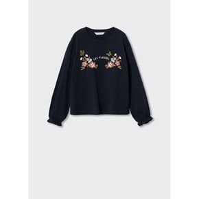 KIDS 티셔츠 FLEURS Navy_37087742