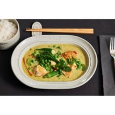 staub [ 25cm ] Ceramic Plate 40508-030 스토우브 타원형 플레이트 캄파뉴 카레 접시 타원 접시