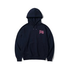 FIVETWO CURSIVE MINI LOGO HOODIE [NAVY]