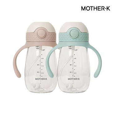 마더케이 [1+1] 트라이탄 허그 추 빨대컵 300ml+300ml (색상선택)