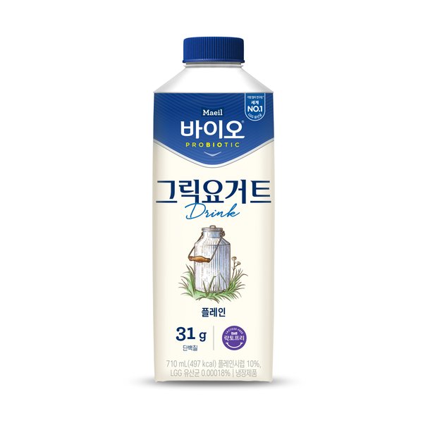 바이오 그릭요거트 드링크 플레인 710ml 3입 _냉장