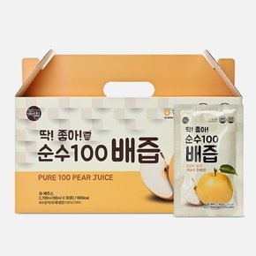 딱좋아 국내산 순수100 배즙 90ml 1박스 (총 30포)