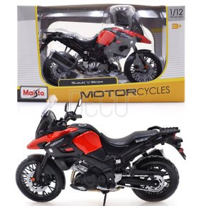 1:12 스즈키 V-Strom 오토바이 미니카 피규어