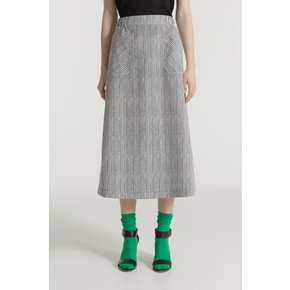JONA – STRIPED SKIRT_Navy_ LSTA0SK06W