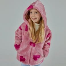 MOLLIOLLI ANGELA KIDS ECO FUR HOODIE JUMPER [2color]