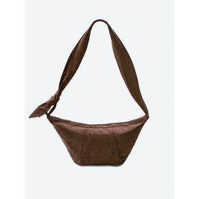 suede sling bag_brown