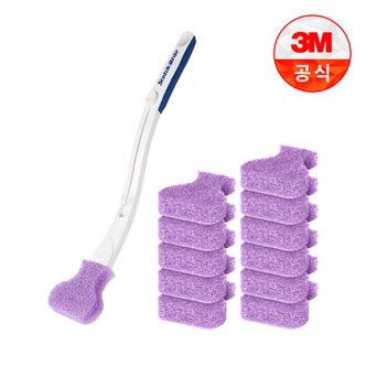 3M 크린스틱 베이킹소다 변기청소용 핸들+리필12입