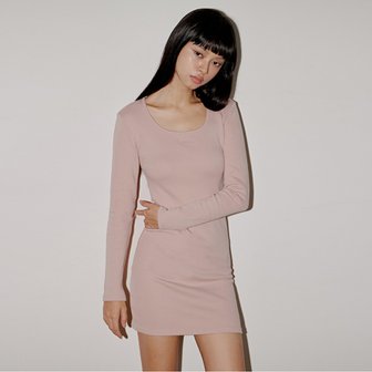 탑걸 [TOPGIRL] ROUND SQUARE NECK MINI DRESS_T326DS501(IP)