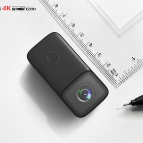 SJCAM C200 엄지 액션캠 오토바이 블랙박스 4K 고화질 360도 방수 카메라 촬영