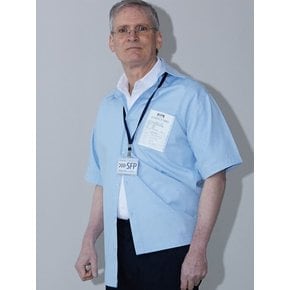 EVIDENCE BAG HALF SHIRT (SKY BLUE)