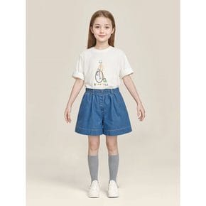 컬러풀 자전거 반팔 티셔츠  화이트 (BI5342U041)