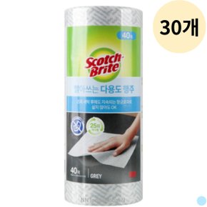 3M 다회용 행주 롤 타올 다용도 그레이 40매 30p