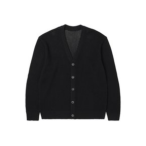 남성 네트조직 루즈핏 Y 카디건 (BLACK) (HA4GD01-39)