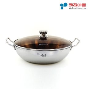 일품 통3중 전골냄비 30cm /인덕션가능 스텐304재질