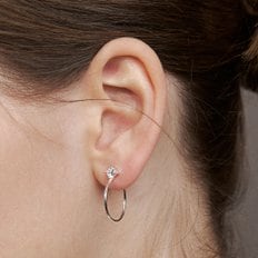 [sv925] cubic thin hoop earring