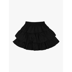 FAIRY TIERED SKIRT PANTS_BLACK