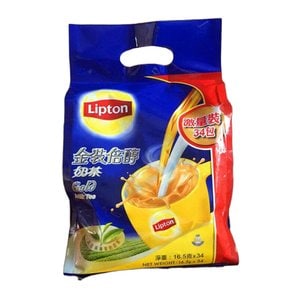 [Lipton] 홍콩 립톤 골드 밀크티 파우더 16.5g X 34개입 홍콩 여행 기념품 쇼핑 추천템