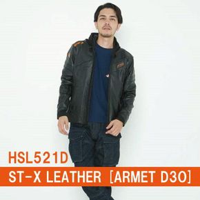 HYOD 효드 바이크 라이더 가죽 자켓 HSL521D ST-X ARMET D3O 오토바이 1(블랙) M