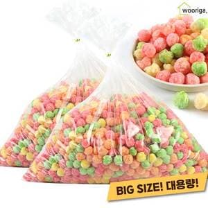 우리가스토리 대용량 앵두콘 1kg 2봉 뻥튀기 대용량과자 옛날과자