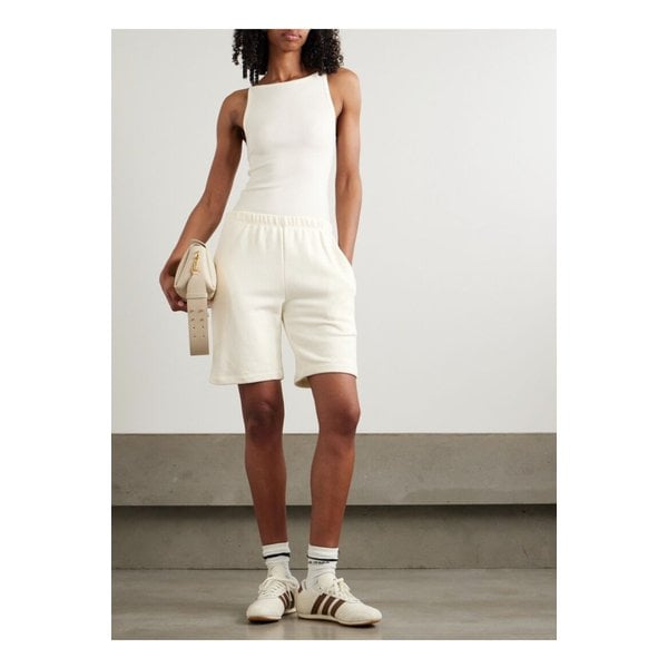 에턴 아이리스 골지 스트레치 코튼 모달 혼방 저지 탱크 화이트 1647597357471794