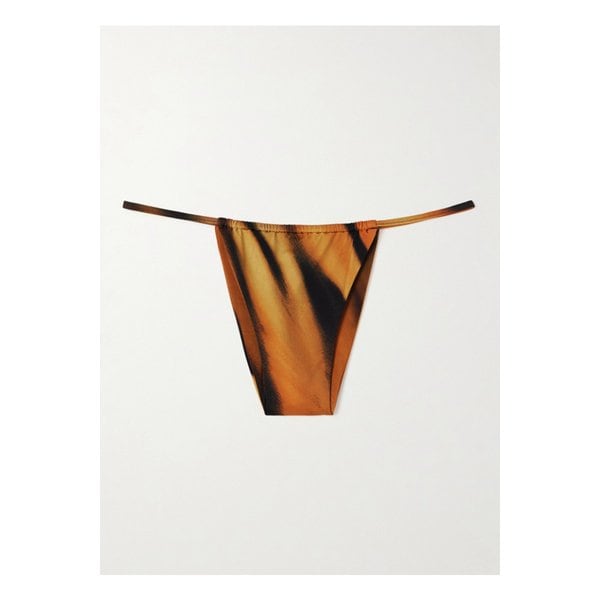 스킴스 로베르토 카발리 시그니처 스윔 스트링 비키니 바텀 타이거 페이스 46376663162934840