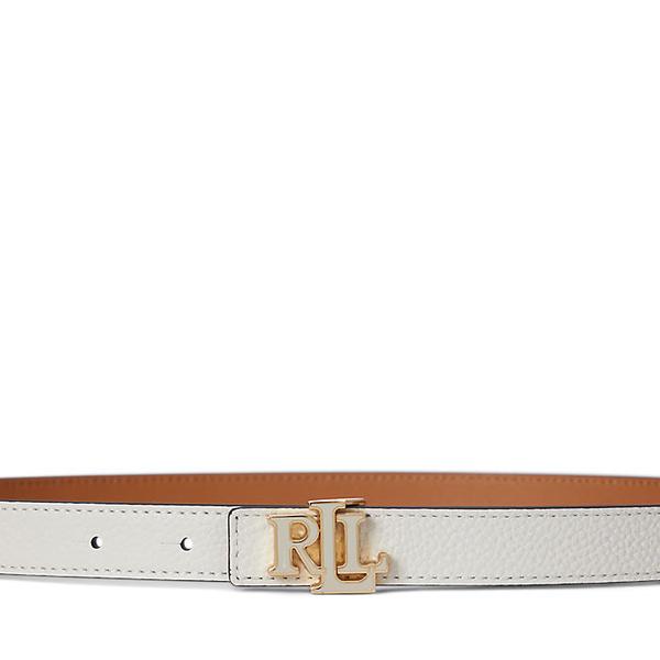 로고 리버시블 레더 스키니 벨트(WALRBLT0F320316999)