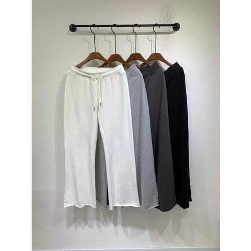 (SXL 셀프커팅)로우라이즈 밴딩 와이드 세미 부츠컷 팬츠 4color