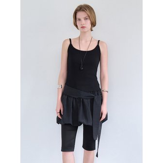 르베티 펌킨 랩 원피스 블랙 BE070