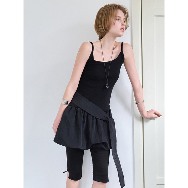 펌킨 랩 원피스 블랙 BE070