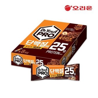  오리온 닥터유프로 단백질바 3-넛츠 크런치70g x 8p