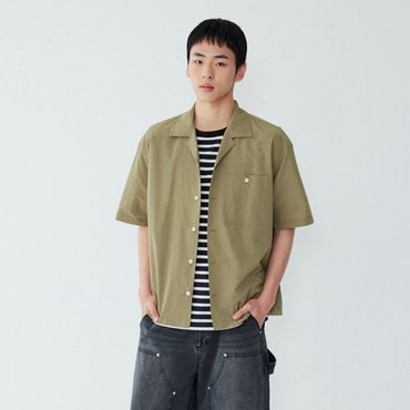 STUDIO TOMBOY [MEN] 원포켓 반팔셔츠 9155221401 KHAKI BEIGE