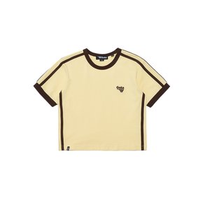 [스타필드코엑스] [골라] 여성 TRACK POINT RINGER T-SHIRT [YELLOW]