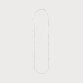 Tiny Oval Pearl Long Necklace (S) (TOP01LNS)