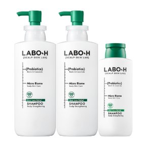 라보에이치 두피강화 샴푸 400ml x 2 + 180ml LABO-H Scalp Skin Shampoo