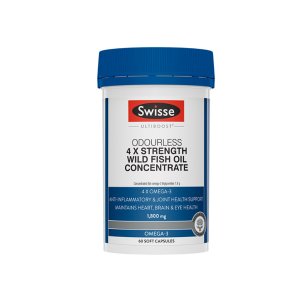SWISSE 스위스 울티부스트 오도리스 4x 스트렝스 와일드 피쉬오일 60정