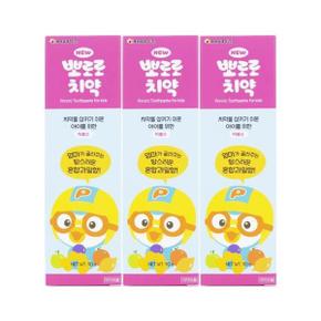 뉴 뽀로로 치약 혼합 과일향 90g 3개입