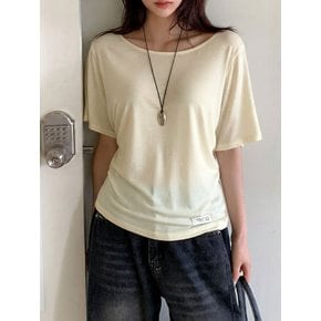 무지 라운드 숄더 반팔 티셔츠_FH2ST005