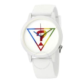 4441889 Guess Originals White Logo Quartz Dial Ladies Watch