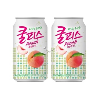  (유통기한임박12월14일까지) 쿨피스 복숭아 350ml/ 15캔