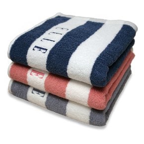 스트라이프 코마사 세면타올 호텔수건 165g 다소 두꺼운