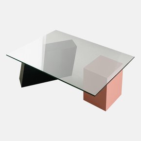 에이피알론드 CONCRET A side table / 콘크리트 A 사이드 유리 테이블
